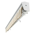 thumbnail image 6 of Awntech 24 Ft Destin Left Motorized Heavy Duty Patio Retractable Awning with Protective Hood (288in x 10.38in x 120in), Linen/White Stripe, 6 of 8