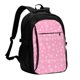 thumbnail image 1 of Balery Snowflake pink backgrounds Mochila con carga USB para hombre y mujer - Mochila impermeable y antirrobo para portátil con puerto USB para viajes, trabajo, estudios y universidad, 1 of 7