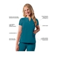 thumbnail image 2 of Adar Addition Scrubs For Women - Notched V-Neck Scrub Top, 2 of 7