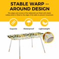 thumbnail image 4 of Bee Love Table Cloths for 8 Foot Rectangle Tables, Daisy Eucalyptus Leaves Linen Rustic Beige Patio Waterproof Elastic Fitted Tablecloths, Washable Rectangular Table Cover for Camping, 4 of 8