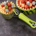 thumbnail image 5 of 4-in-1 Fruit Tool Set, Stainless Steel Carving Cutting Tool, Baller & Cutter, for Fruit Platters, Salads & Party Snacks, 4-piece Set, Blue, by FAJHHA, 5 of 7