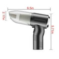 thumbnail image 3 of Latrodar Vacuum Cleaner, Small Handheld Vacuums,USB Charging Lithium Novelty er Crevices Cleaning silver 8x6.4 Inch Home Essentials, 3 of 5