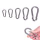 thumbnail image 1 of 304 Stainless Steel Spring Carabiner Snap Hook Keychain Quick Link Lock Buckle, 1 of 5