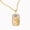 Gold Aries, variant on Zodiac Necklace for Women Constellation Sign Tag Rectangular Pendant Enamel Stainless Steel Colorful Cubic Zirconia Vintage O Chain Dainty Personalized Gift Jewelry Silver Plated Gemini