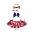 thumbnail image 3 of huayou Independence Day Patriotic Costume Set, with American Flag Print Dress and Headband, for 4th Of July Party Porch OutdooR Indoor Home Decor, 3 of 7