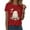 A151-Red, variant on HCNTES Halloween Shirts for Women,Womens Fall Shirt Crew Neck Funny Ghost Graphic Tees Short Sleeve Thanksgiving Tops(XXL,A154-Yellow)