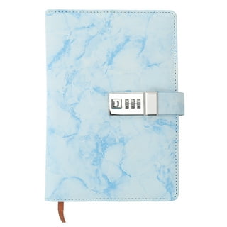 Small Sketchbook 3x5 Password Lock Notebook A5 PU Leather