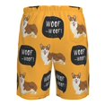 thumbnail image 6 of Kll Corgi Men'S Casual Summer Beach Shorts Hawaiian Shorts With Pockets-Xx-Large, 6 of 9