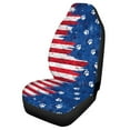 thumbnail image 5 of Jeiento US Flag Front Car Seat Covers for Men Women 1 Pcs Vehicle Bucket Seat Cover Breathable Saddle Blanket Seat Covers Front Seat Protector Auto Accessories Easy to Install 4Th of July Decor, 5 of 6