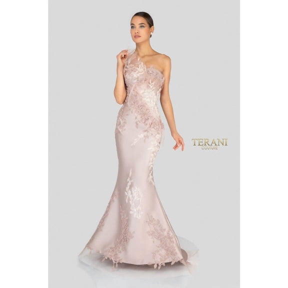 Terani Couture 1911E9095 Elegant Long Formal Prom 2026 Gown Champagne Goldish Beige 12