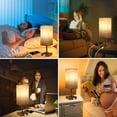 thumbnail image 5 of Neoglint Bedside Table Lamp Set of 2, Touch Control Nightstand Lamp with USB A+C Charging Ports, 3-Way Dimmable lamps with Linen Fabric Shade for Bedroom Living Room, 5 of 8