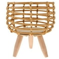 thumbnail image 1 of Floor Flowerpot Rattan Weaving Decorative Flowerpot Stand Plant Pot Container, 1 of 6