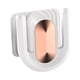 thumbnail image 4 of Organizador de zapatillas para baño, estante para zapatillas, colgador de zapatos o puerta, gancho para toallas Blanco, 4 of 9