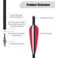 thumbnail image 3 of 24Pcs 18 Inch Crossbow Bolt,Hunting Carbon Arrows for Outdoor Target Practice, 3 of 6