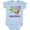 AE-Light Blue, variant on Inktastic Half Birthday 6 Months Baby Monkey Boys or Girls Baby Bodysuit