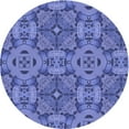 thumbnail image 1 of Ahgly Company Tapis Rond Lavable en Machine Intérieur Transitionnel Bleu Ciel, 8 Pieds Rond, 1 of 7