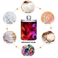 thumbnail image 4 of Blue and Red Flame Mixture Translucent Plastic Cans Storage Canisters with Lid Set of 2, 4 of 7