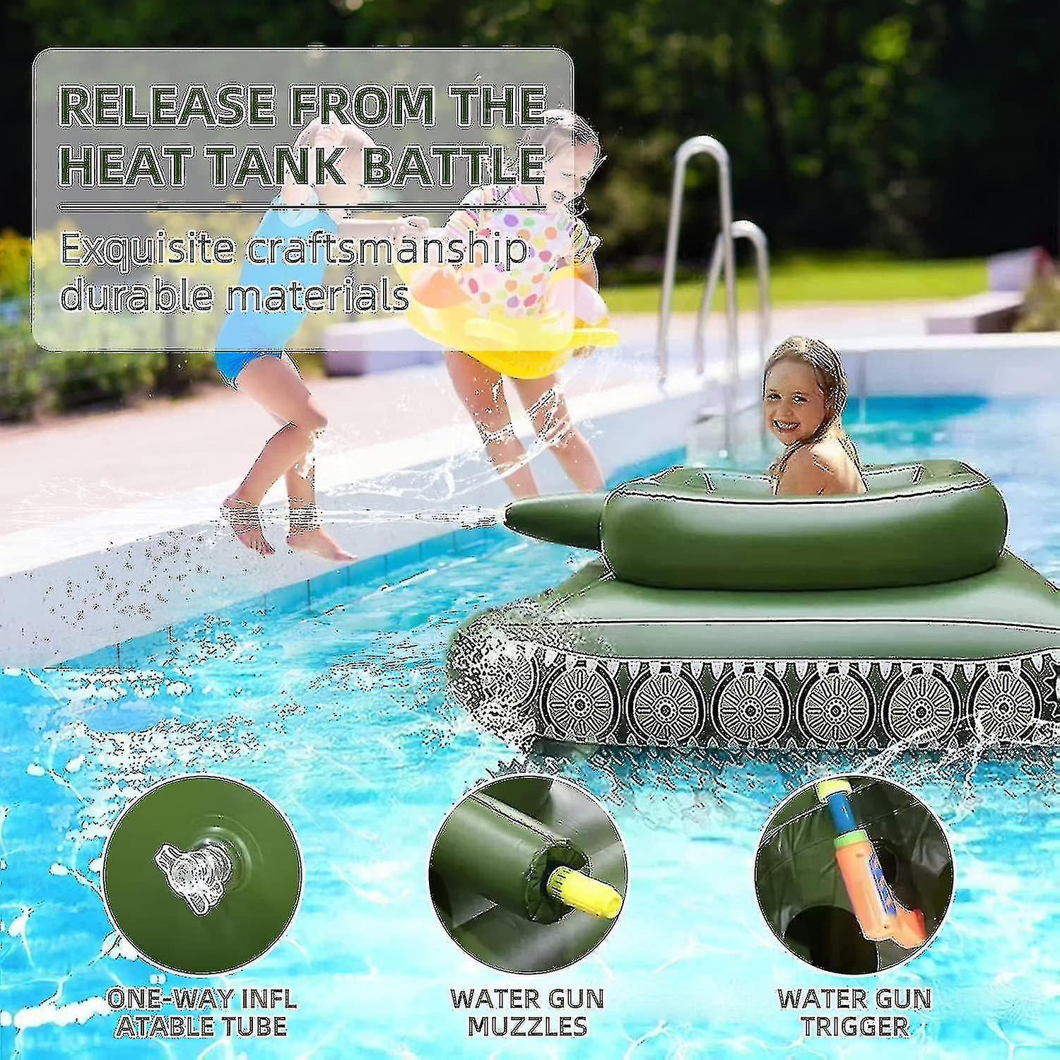 Pool Punisher Tank Water Float With Cannon Big Size Summer Giant