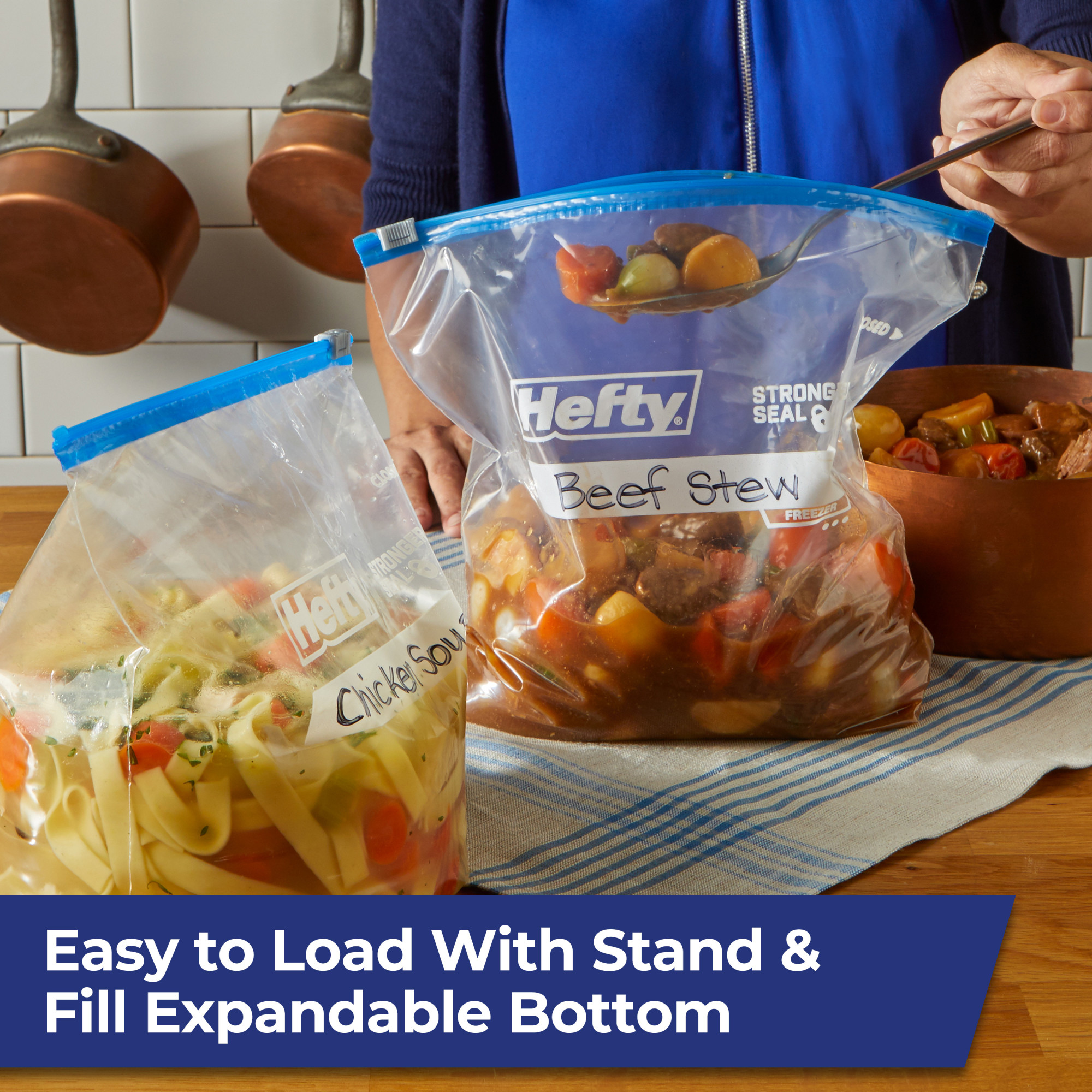 Hefty Slider Gallon Freezer Bags, 40 Count photo 5