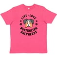 thumbnail image 3 of Inktastic Live Love Australian Shepherds Youth T-Shirt, 3 of 5