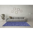 thumbnail image 3 of Ahgly Company Indoor Square Abstract Blue Modern Area Rugs, 3' Square, 3 of 4