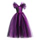 thumbnail image 3 of Vestido sin mangas con cuello redondo hasta la rodilla para niños de Europa y Estados Unidos, vestido de princesa de malla, ropa de juego de rol de payaso de Halloween, ropa de actuación para fiestas, 3 of 4