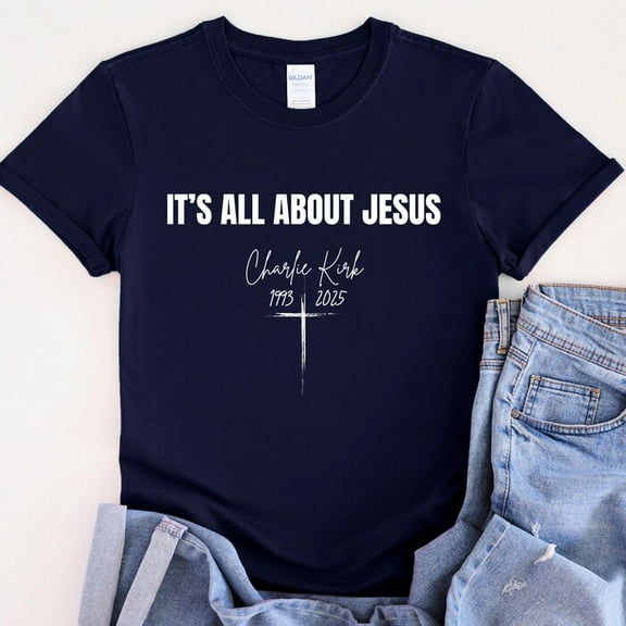 It's All About Jesus T-Shirt: Christian Patriotic Apparel