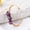 1, variant on Natural crystal raw stone silk wrapped bracelet hand-woven natural amethyst white crystal bracelet