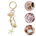 thumbnail image 3 of Unique Bargains 1 Pc Stylish Starfish Handbag Charm Bag Accessories 4.65″ Gold Tone, 3 of 5