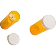 Pharmacy Vials 60 Dram AMBER (PACK OF 12) Snap Cap, Caps Included by Sponix BioRx