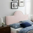 thumbnail image 1 of Modway Dawn Tête de Lit Moderne en Velours de Performance pour Lit Simple, Rose, 1 of 8