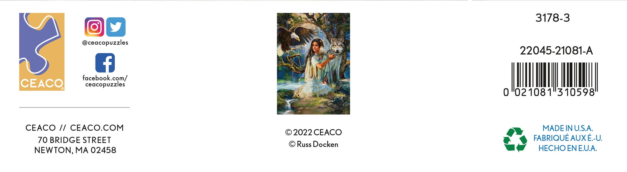 Ceaco 1000-Piece Native American Mystic Garden Interlocking Jigsaw Puzzle