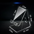 thumbnail image 2 of 10Pcs Acrylic Counter Display Stand Acrylic Mobile Phone Stand Lazy Stand Base, 2 of 6