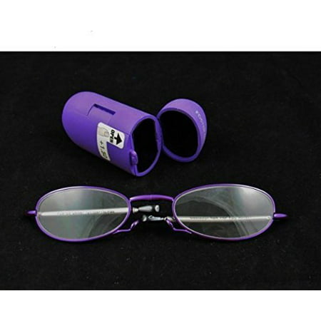 Gwendolyn Reading Glasses 1.50 2.00 2.50 Compact Folding (2.50, Purple) by, By Foster Grant From
