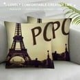 thumbnail image 3 of HENGT  Eiffel Tower Love Paris Throw Pillow Case Home Decorative Cushion Cover for Sofa Couch Bedding, 3 of 5