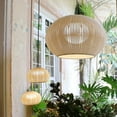 thumbnail image 2 of Arturesthome Outdoor Chandelier Waterproof Balcony Rattan Pendant Light Rain-proof Pavilion Corridor Lamp, 2 of 8