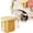 Yellow, variant on Food Storage Container with Handle, 5.11x3.54in Airtight Cereal Dispenser with Lid, Clear Kitchen Canister for Flour, Sugar, Rice, and Dry Goods