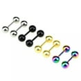 thumbnail image 3 of K-KED Stainless Steel Barbell Ear Cartilage Tragus Helix Stud Bar Earrings Piercing:yq-5mm-Multicolor, 3 of 8