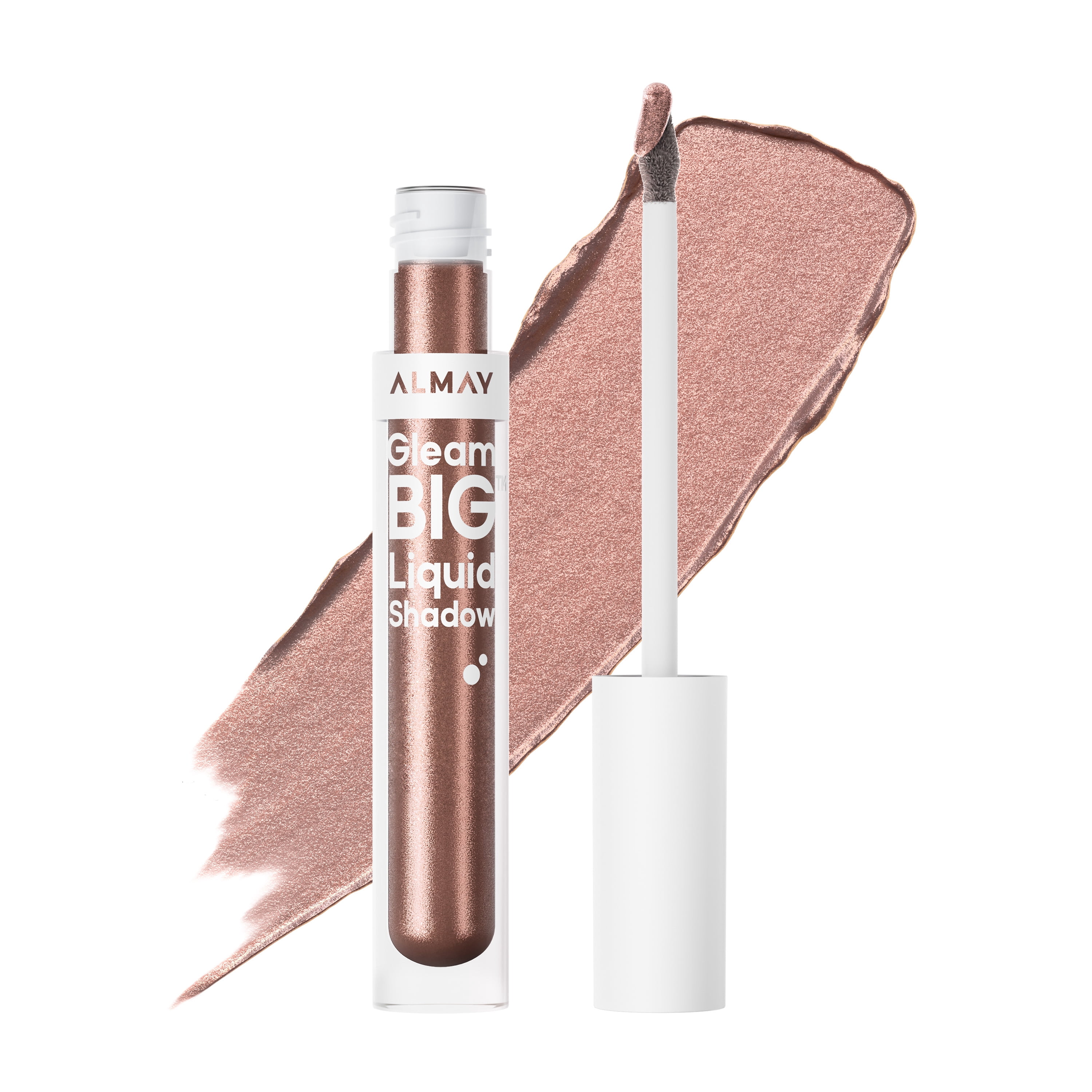 Ombre à paupières liquide Gleam Big™, couleur scintillante pour les yeux, ombre à paupières hypoallergénique, maquillage pour les yeux végane, tenue toute la journée, nuance 500 Occupée et bronzée