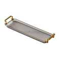 thumbnail image 3 of Bandeja rectangular para servir con asas Bandeja de postre Bandeja decorativa Bandeja de tocador para Gris, 3 of 9