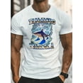 thumbnail image 1 of Men'S "Tralalero Tralala" Shark in Sneakers Graphic T-Shirt - Black Casual Short Sleeve Crew Neck, Machine Washable Summer Top, Fun Cartoon Design for Casual Attire & Gifts, Casual Sporty Tee, 1 of 8