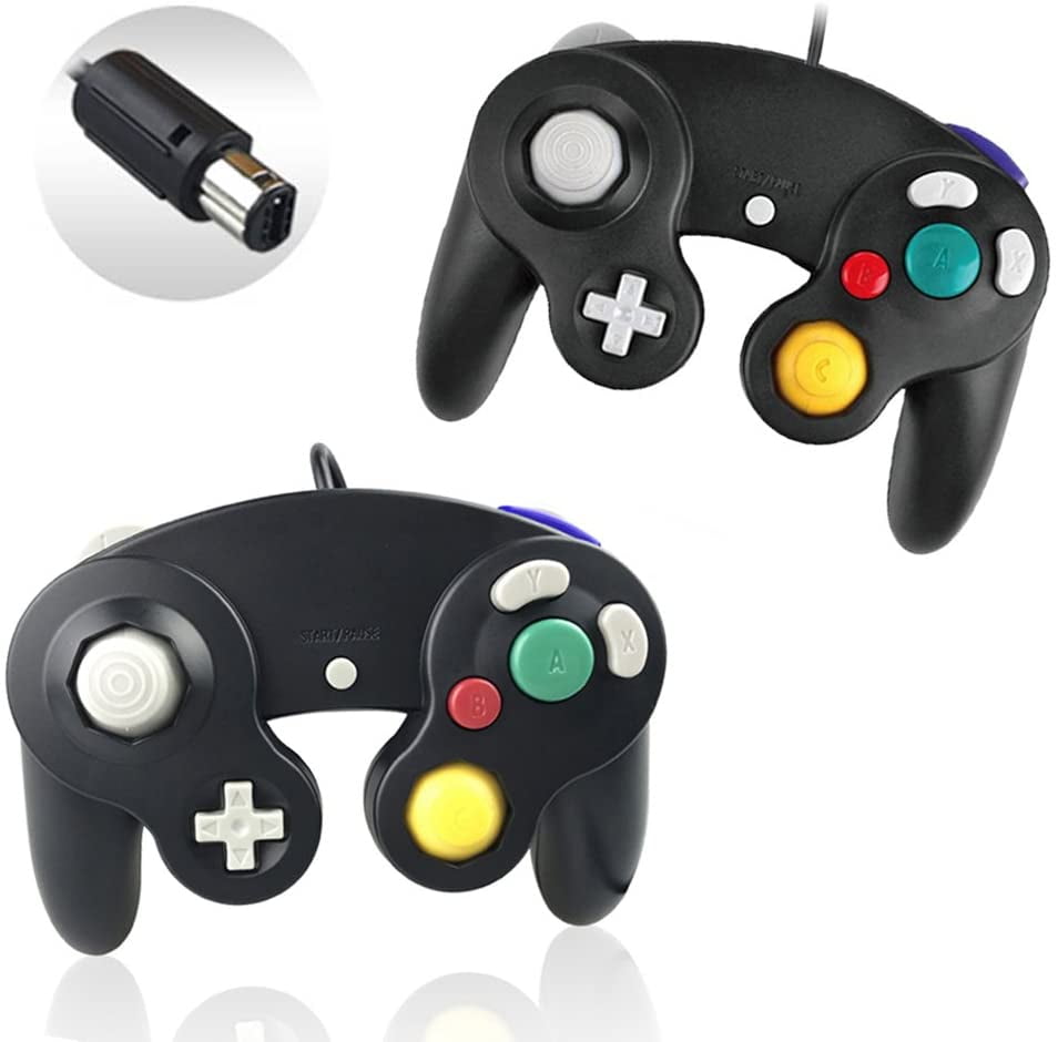Gamecube Controller, Reiso Classic NGC Wired Controller for Wii (Black
