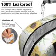thumbnail image 5 of Insulated Lunch Bag for Women, Floral Print Oxford Fabric Lunch Box, Leakproof Thermal Cooler Tote for Work, School & Picnic, Sunflower Floral Print, 5 of 5