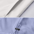 thumbnail image 5 of Nmnitkp Men's Hooded Rain Jacket Wind Resistant Water Repellent Full Zip Multi Zipper Pockets Drawstring Hood Outdoor Shell Coat for Hiking Camping Travel Daily Casual Wear Blue,XL, 5 of 9