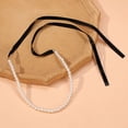 thumbnail image 5 of Collar de perlas de estilo europeo y americano, estilo retro, estilo francés, elegante y sencillo, con lazo, hecho a mano, 5 of 5