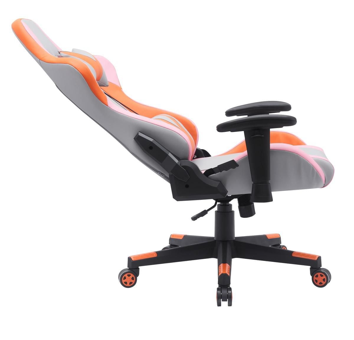 Zoya Gaming Chair, Grey/Orange