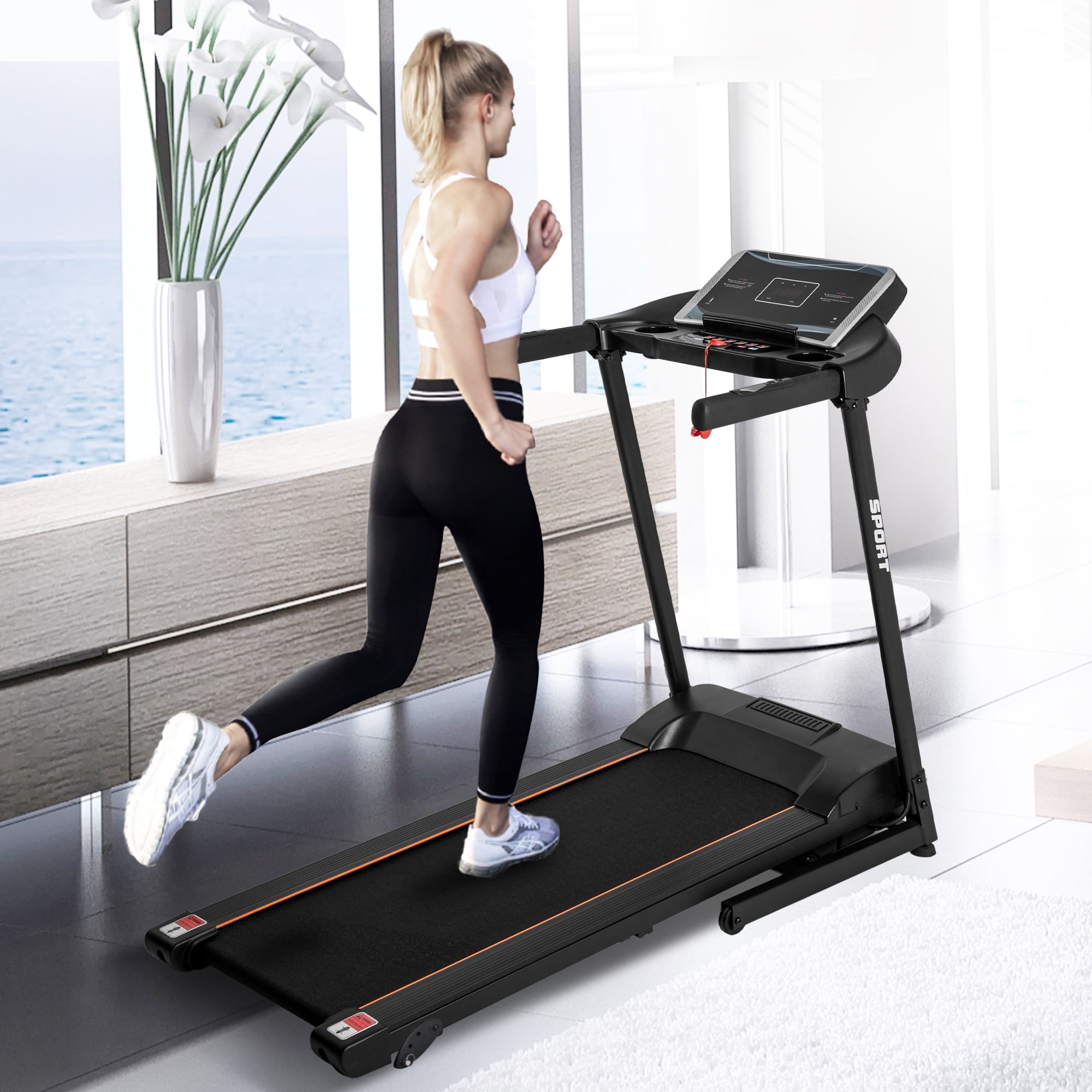 Merax 8030C 2.25HP 3 Manual Incline Folding Electric Treadmill Home Gym Motorized Running Machine