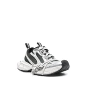 Balenciaga 3Xl Gradient Silver Chunky Sneakers White (Women's)