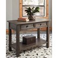 thumbnail image 2 of Ashley Furniture Wyndahl 2 Drawer Console Table in Rustic Brown, 2 of 5