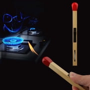 YMARPT Match Stick Lighter, Match Stick Shaped Multipurpose Butane Lighter, Match Stick Torch Lighter, Match Shaped Candle Flame Butane Lighter, Adjustable Stick Lighter for Kitchen BBQ Camping